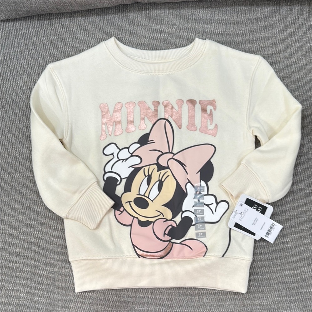 Disney Minnie Mouse Cream Sweatshirt for Kids